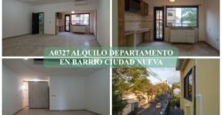 A0327 ALQUILO DEPARTAMENTO EN Bo. CIUDAD NUEVA