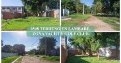 0508 TERRENO EN LAMBARÉ, ZONA YACHT Y GOLF CLUB