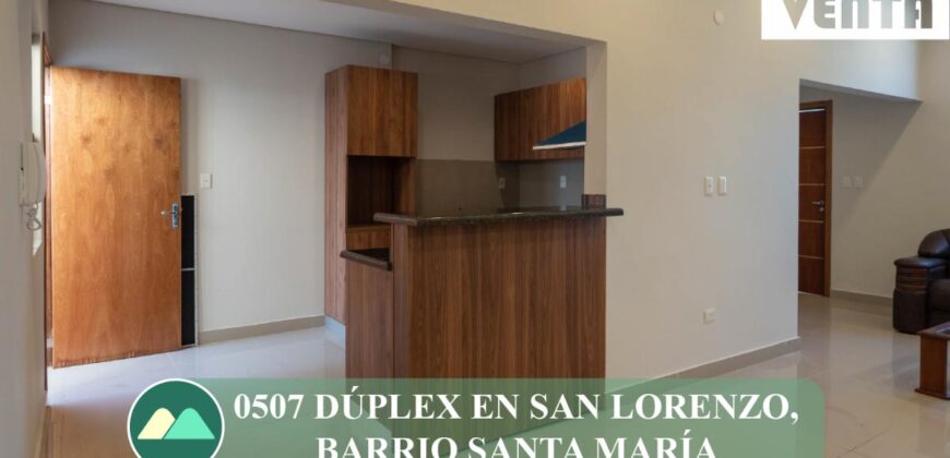 0507 DÚPLEX EN SAN LORENZO, Bo. SANTA MARIA