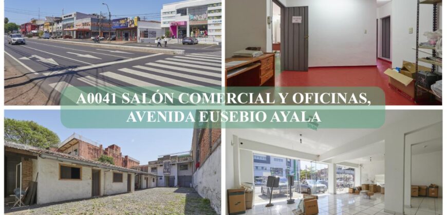A0041 ALQUILO SALÓN COMERCIAL EN AVDA. EUSEBIO AYALA, ZONA COMISARÍA 7ma