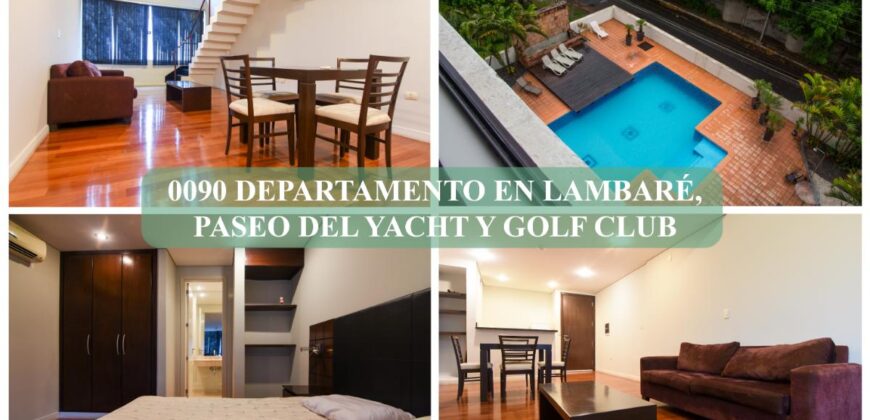 0090 DEPARTAMENTO EN LAMBARÉ, PASEO DEL YACHT Y GOLF CLUB