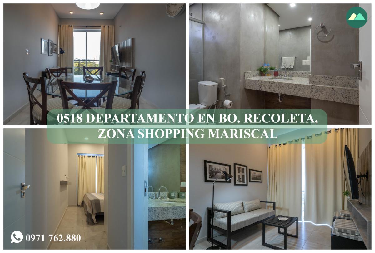 0518 DEPARTAMENTO EN Bo. RECOLETA, ZONA SHOPPING MARISCAL