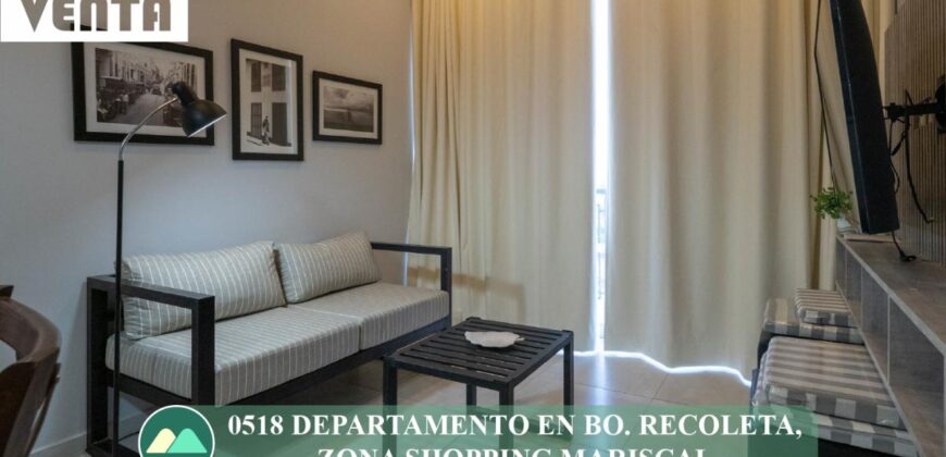 0518 DEPARTAMENTO EN Bo. RECOLETA, ZONA SHOPPING MARISCAL