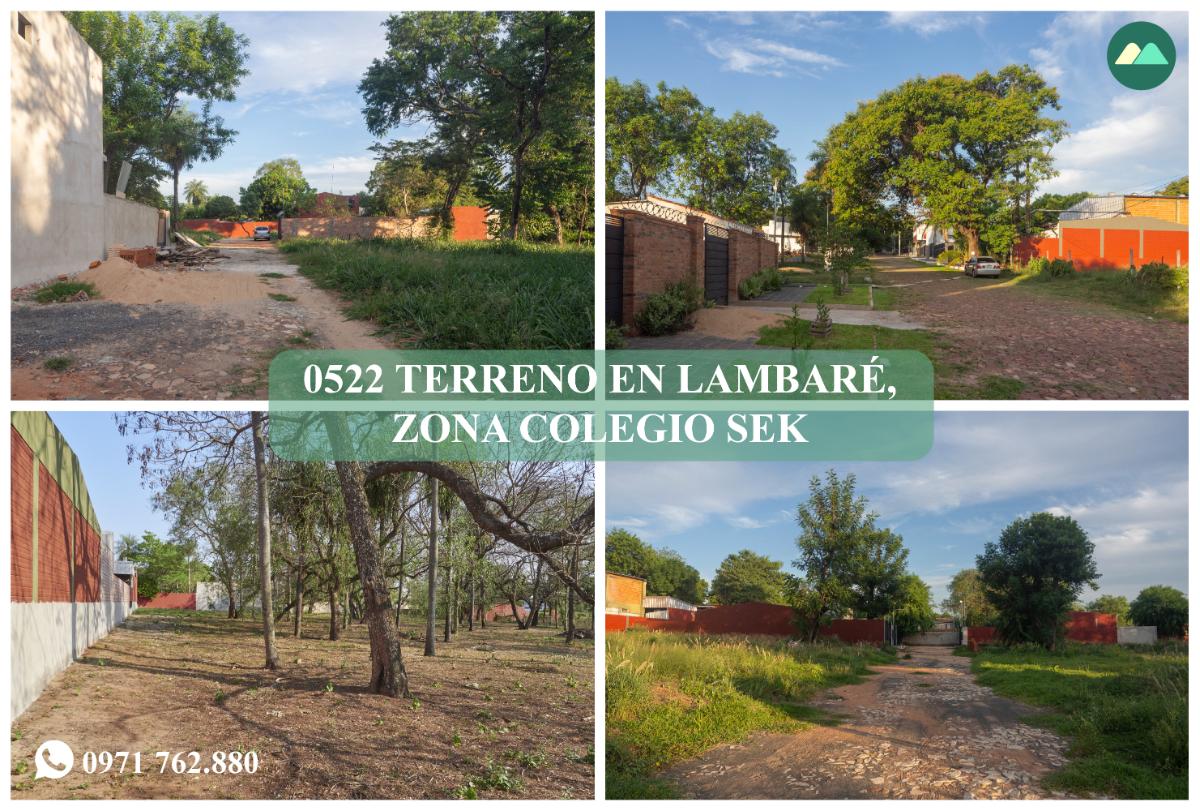 0522 TERRENO EN LAMBARÉ, ZONA COLEGIO SEK