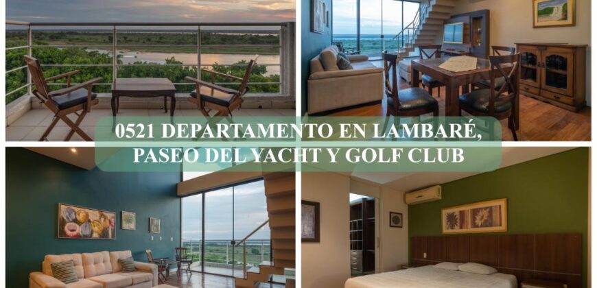 0521 DEPARTAMENTO EN LAMBARÉ, PASEO DEL YACHT Y GOLF CLUB