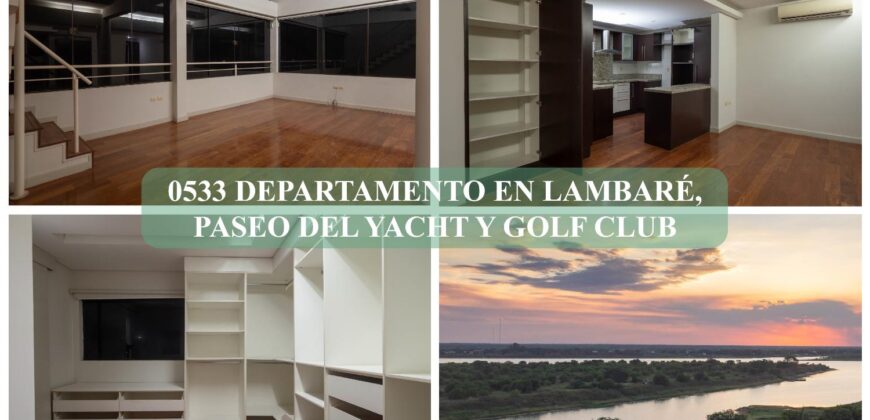 0533 DEPARTAMENTO EN LAMBARÉ, PASEO DEL YACHT Y GOLF CLUB