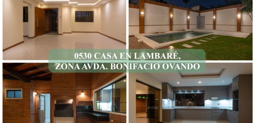 0530 CASA EN LAMBARÉ, ZONA AVDA. BONIFACIO OVANDO