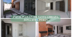 0745 DÚPLEX EN BARRIO SANTA LIBRADA, ZONA AVDA. PERÓN
