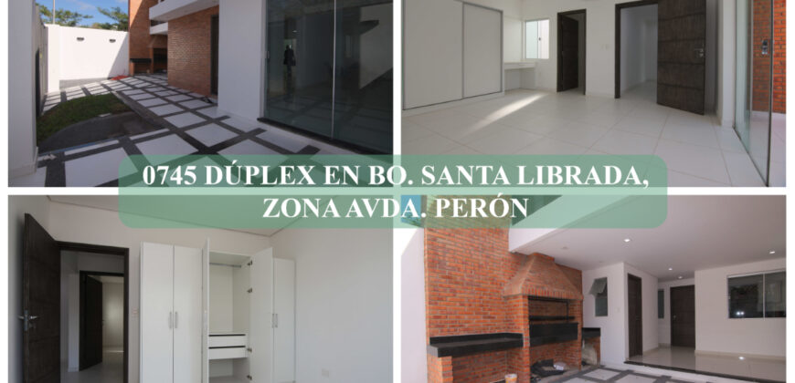 0745 DÚPLEX EN BARRIO SANTA LIBRADA, ZONA AVDA. PERÓN
