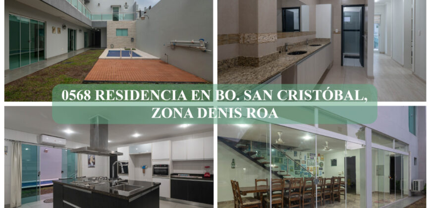 0568 RESIDENCIA EN BARRIO SAN CRISTÓBAL, ZONA DENIS ROA