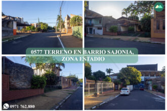 0577 TERRENO EN BARRIO SAJONIA, ZONA ESTADIO DEFENSORES DEL CHACO