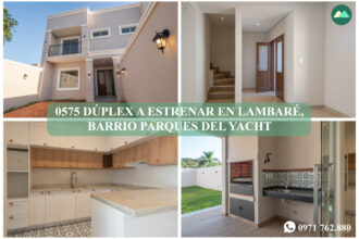 0575 DÚPLEX A ESTRENAR EN LAMBARÉ, BARRIO PARQUES DEL YACHT