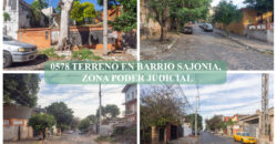 0578 TERRENO EN BARRIO SAJONIA, ZONA PALACIO DE JUSTICIA