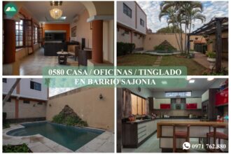 0580 CASA, OFICINA Y TINGLADO EN BARRIO SAJONIA
