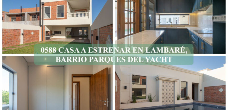 0588 CASA A ESTRENAR EN LAMBARÉ, BARRIO PARQUES DEL YACHT 0588 CASA A ESTRENAR EN LAMBARÉ, BARRIO PARQUES DEL YACHT