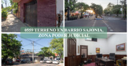 0559 TERRENO EN BARRIO SAJONIA, ZONA PALACIO DE JUSTICIA