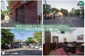 0559 TERRENO EN BARRIO SAJONIA, ZONA PALACIO DE JUSTICIA