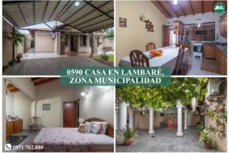 0590 CASA EN LAMBARÉ, ZONA MUNICIPALIDAD