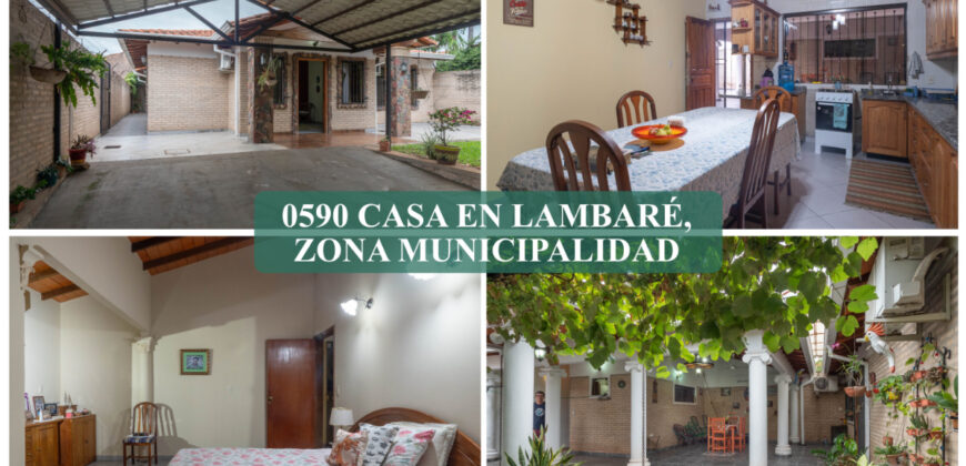 0590 CASA EN LAMBARÉ, ZONA MUNICIPALIDAD