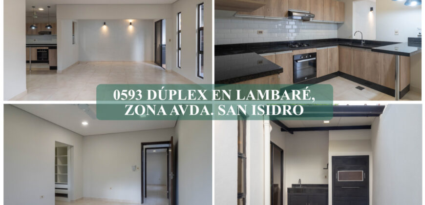 0593 DÚPLEX EN LAMBARÉ,  ZONA AVDA. SAN ISIDRO