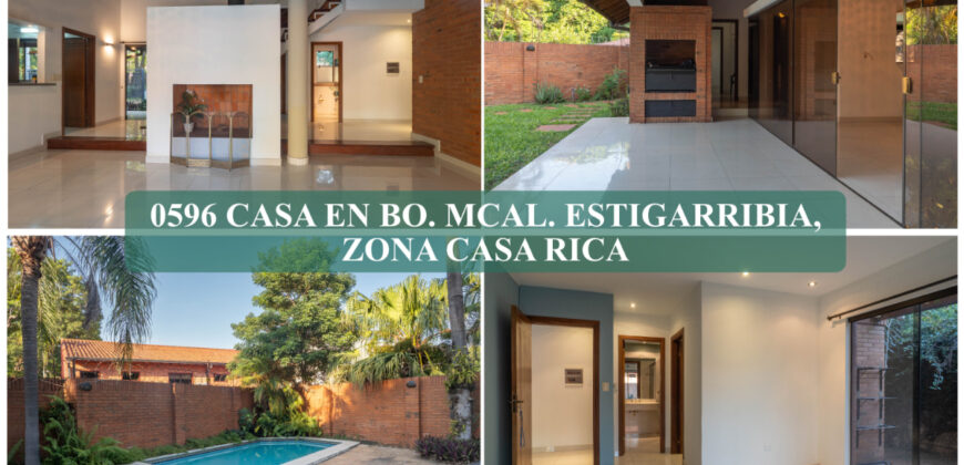 0596 CASA EN BARRIO MARISCAL ESTIGARRIBIA, ZONA CASA RICA