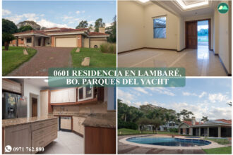 0601 RESIDENCIA EN LAMBARÉ, BARRIO PARQUES DEL YACHT